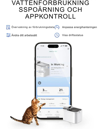 Vattenfontän för husdjur